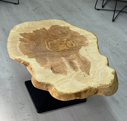 Couchtisch Beistelltisch Esche auf Stahlsockel