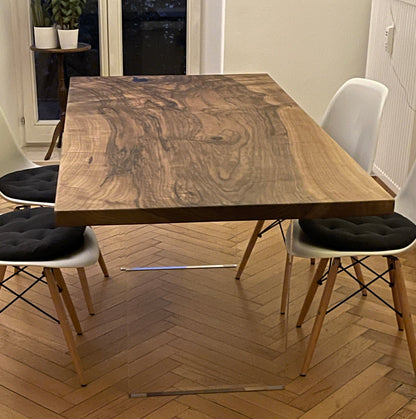 Plexiglas Tischbeine für Massivholztische – Luxus & Leichtigkeit