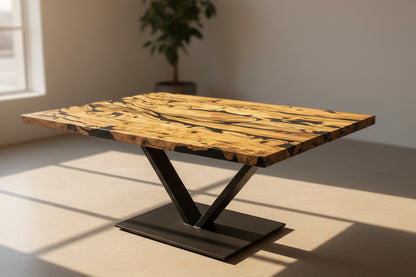 Olive Tischplatte mit gerader Kante 190 cm