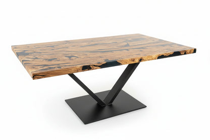 Olive Tischplatte mit gerader Kante 190 cm
