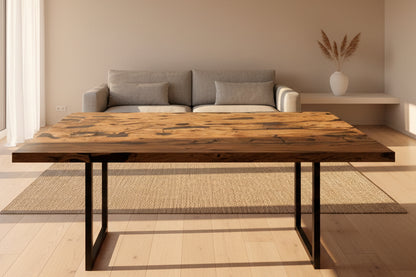 Olive Tischplatte mit gerader Kante 175x103x4,5 cm
