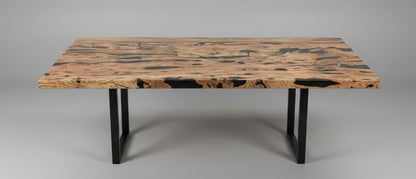 Olive Tischplatte mit gerader Kante 175x103x4,5 cm