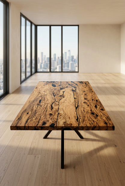 Olive Tischplatte mit gerader Kante 180x110x4 cm