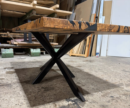 Olive Tischplatte mit gerader Kante 180x110x4 cm