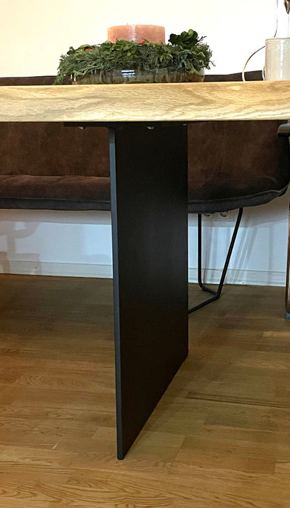 Tischwangen Stahl schwarz 12mm