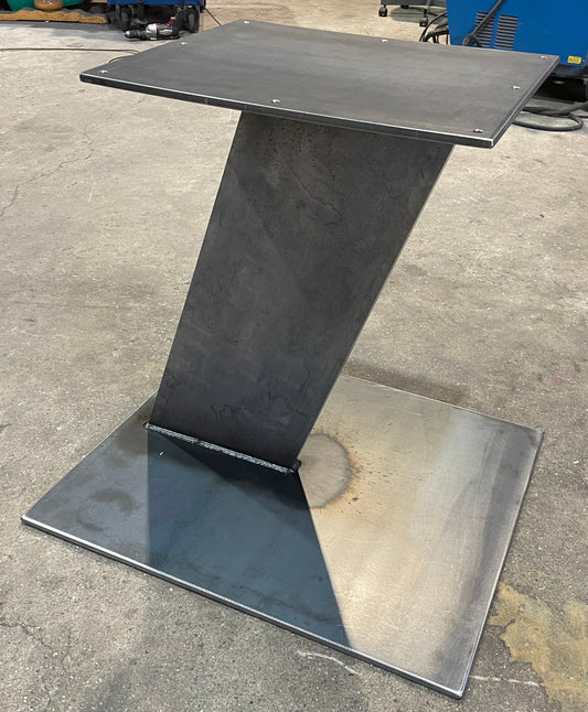 Tischgestell Mittelfuß schräg Stahl Industrial Style